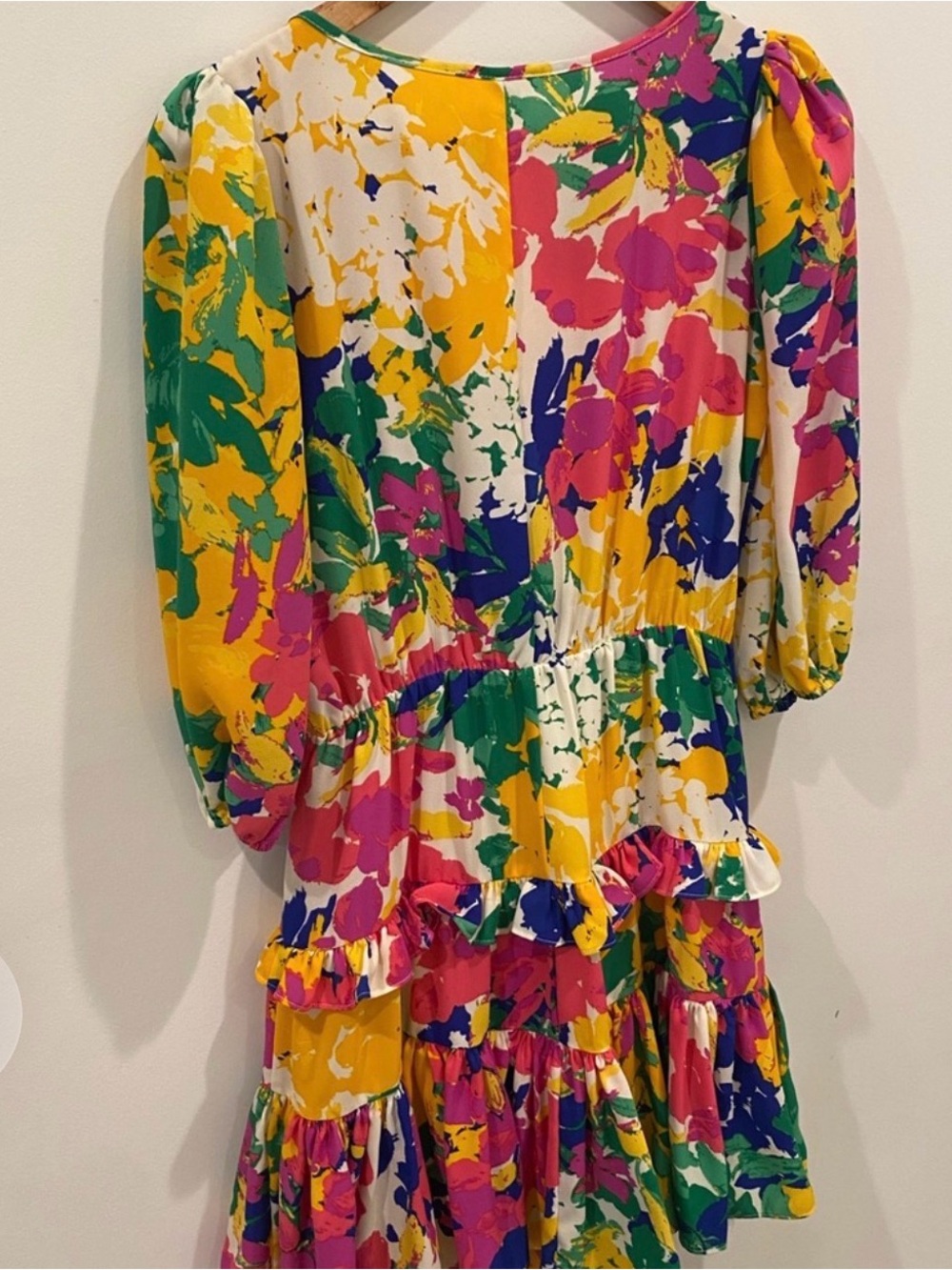 Sugarlips Multi-Color Floral Ruffle Mini Dress Size Small - Picture 3 of 5